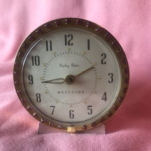 Westclox pink Baby Ben, Alarm Clock in working condition